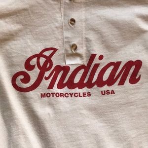 Indian Motorcycle Henley Tee long Sleeves